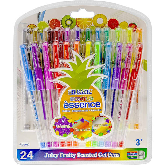 Essence Gel Pen with Cushion Grip, Scented, Box of 24