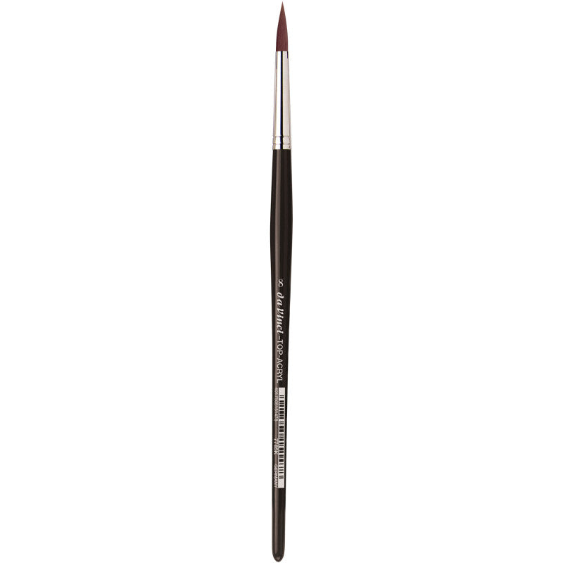 TOP-ACRYL Red-Brown Brush, Synthetic, Acrylic & Oil, Round, Series 7785K, Size 8