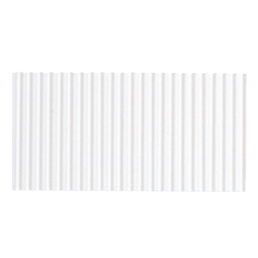 Corrugated Paper, White, 48" x 25', 1 Roll