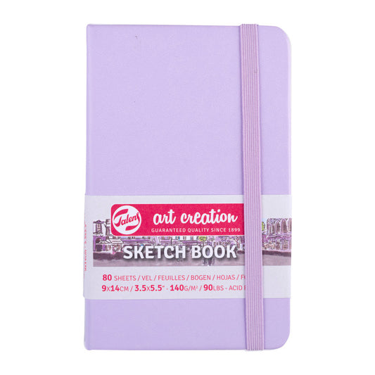 Sketchbook, 80 Sheets, 90lbs, Pastel Violet Cover, 3.5" x 5.5"