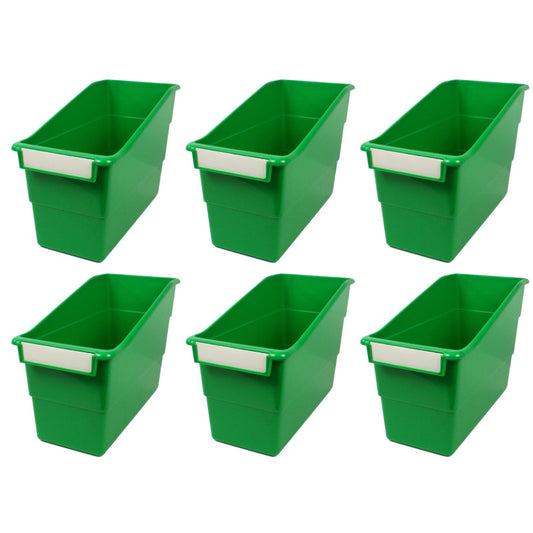 Tattle® Shelf File, Green, Pack of 6