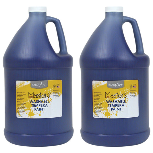 Little Masters® Washable Tempera Paint, Violet, Gallon, Pack of 2