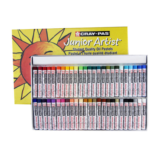 Cray-Pas Junior Artist Oil Pastels, 48 Assorted Colors, 50-Piece Set