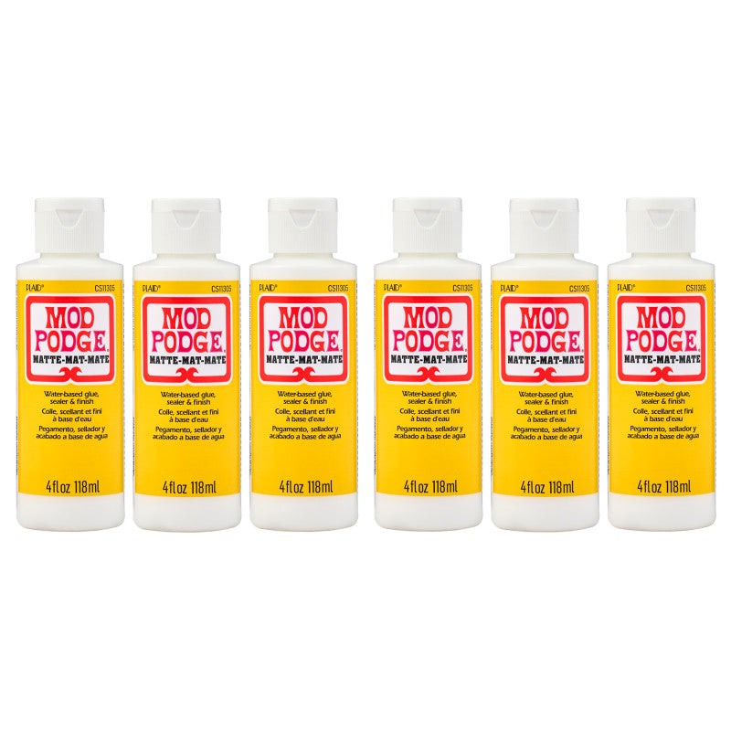 Decoupage Glue, Matte 4oz., Pack of 6