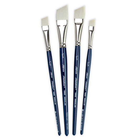 Bristlon Short Handle Angles Brushes, Set of 4