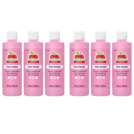 Acrylic Paint Matte, 8oz., Pink Parfait, Pack of 6