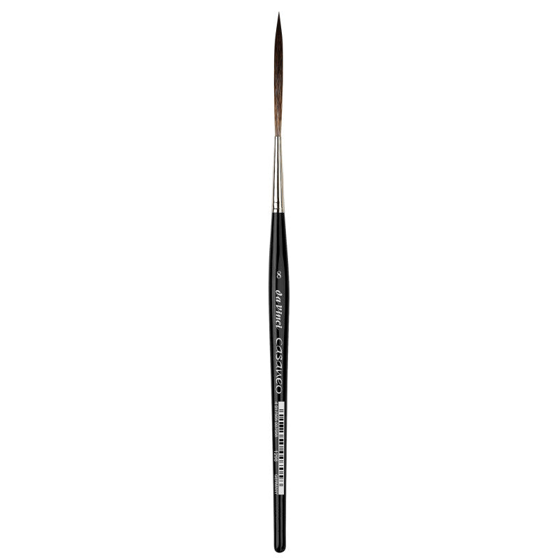 CASANEO Super Long Rigger (55mm), Extra Soft Synthetic, Watercolor & Acrylic, Liner, Series 1298, Size 8