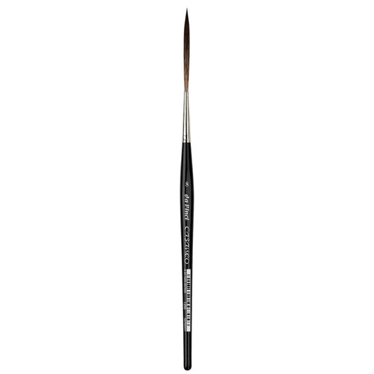 CASANEO Super Long Rigger (55mm), Extra Soft Synthetic, Watercolor & Acrylic, Liner, Series 1298, Size 8