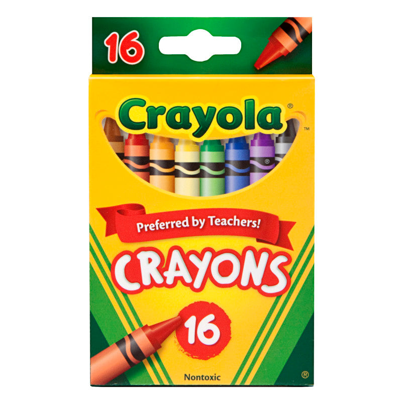 Crayons, Regular Size, 16 Colors