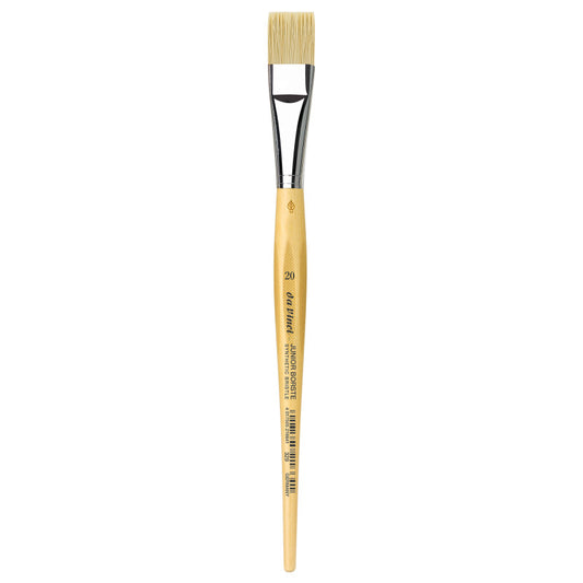 JUNIOR BORSTE Synthetic Student Brush, Synthetic, Tempera, Flat, Series 329, Size 20