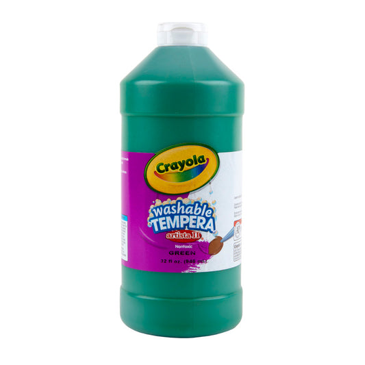 Artista II Washable Tempera Paint, 32 oz, Green
