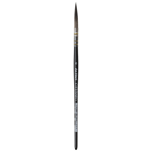 CASANEO Quill Liner, Extra Soft Synthetic, Watercolor, Long Tip, Series 490, Size 0