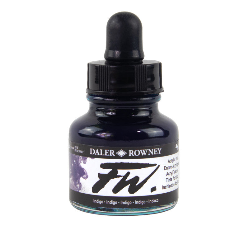 FW Acrylic Ink, Indigo, 29.5ml, 1 Count