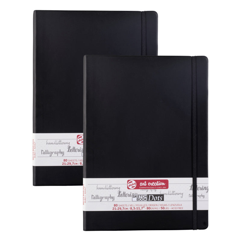 Dotted Sketchbook, 80 Sheets, 50lbs, 8.3" x 11.7" (A4), Pack of 2