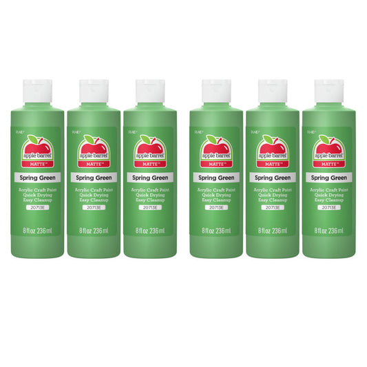 Acrylic Paint Matte, 8oz., Spring Green, Pack of 6