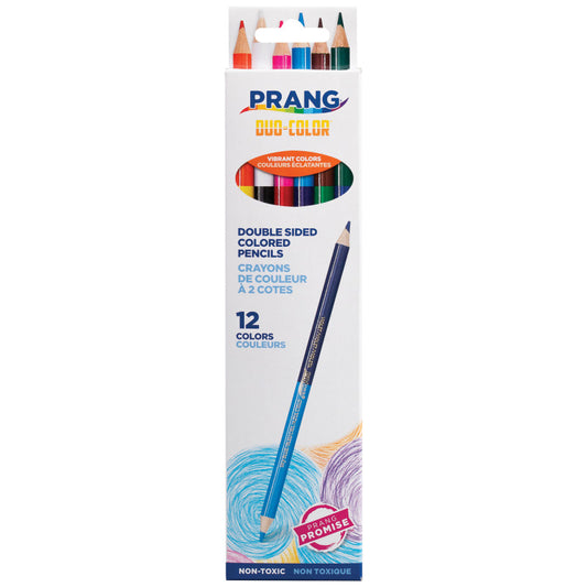 Duo Colored Pencils, 12 Color Set