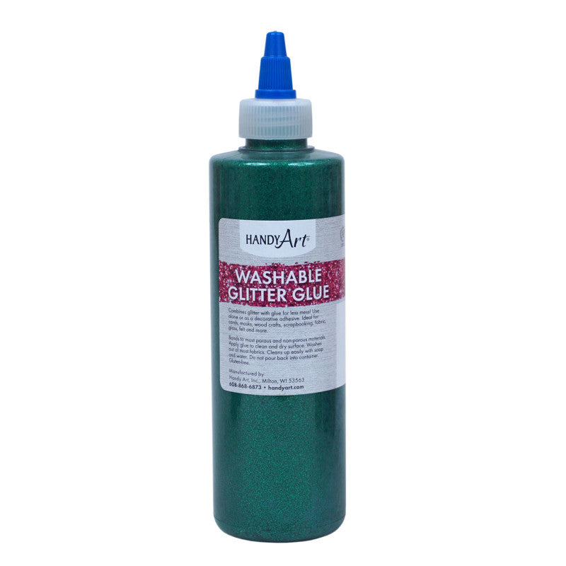 Washable Glitter Glue, 8 oz., Green