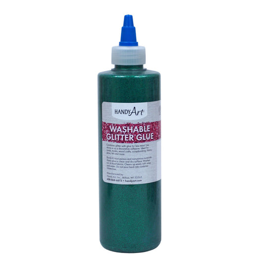 Washable Glitter Glue, 8 oz., Green