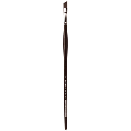 TOP-ACRYL Red-Brown Brush, Synthetic, Acrylic & Oil, Slant, Series 7187, Size 8