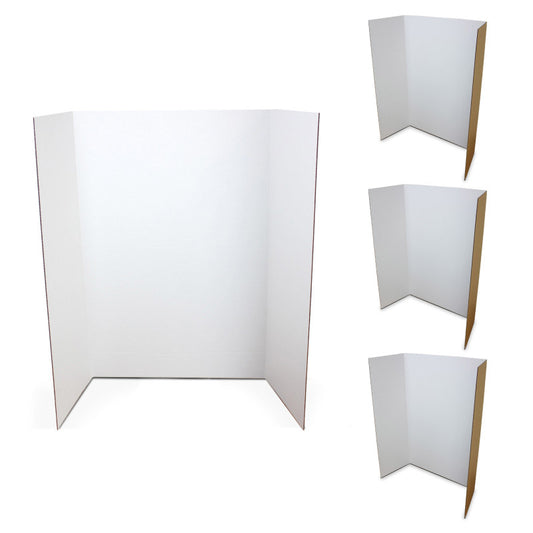 1-Ply Project Board, 36" x 48", White, Pack of 4