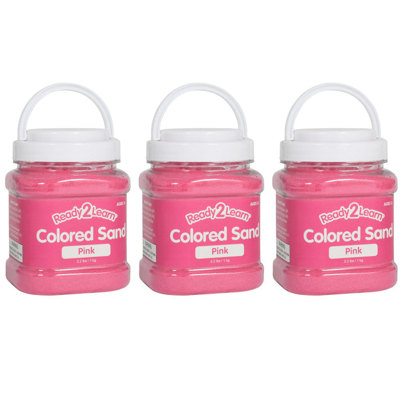 Colored Sand - Pink - 2.2 lb. Jar - Pack of 3