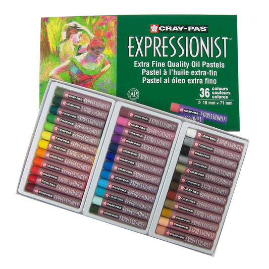 Cray-Pas Expressionist Oil Pastel Chalk, Assorted Colors, 36-Piece Set