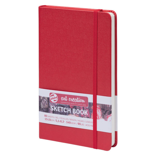 Sketchbook, 80 Sheets, 90lbs, Red Cover, 5.1" x 8.3"