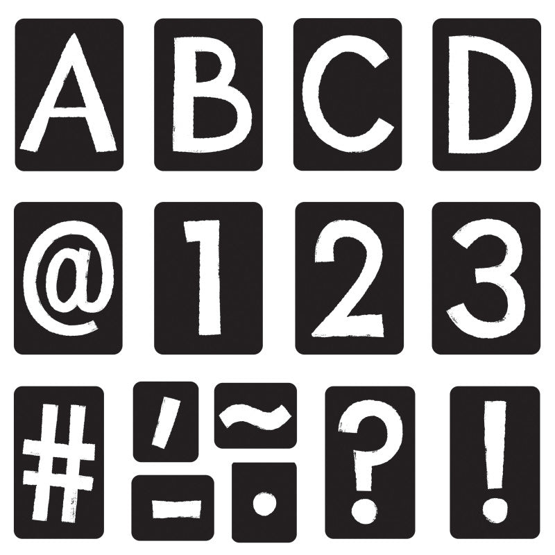 Black 4" Tiles Uppercase Ready Letters®, 150 Pieces