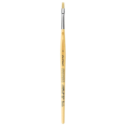 JUNIOR BORSTE Synthetic Student Brush, Synthetic, Tempera, Flat, Series 329, Size 4