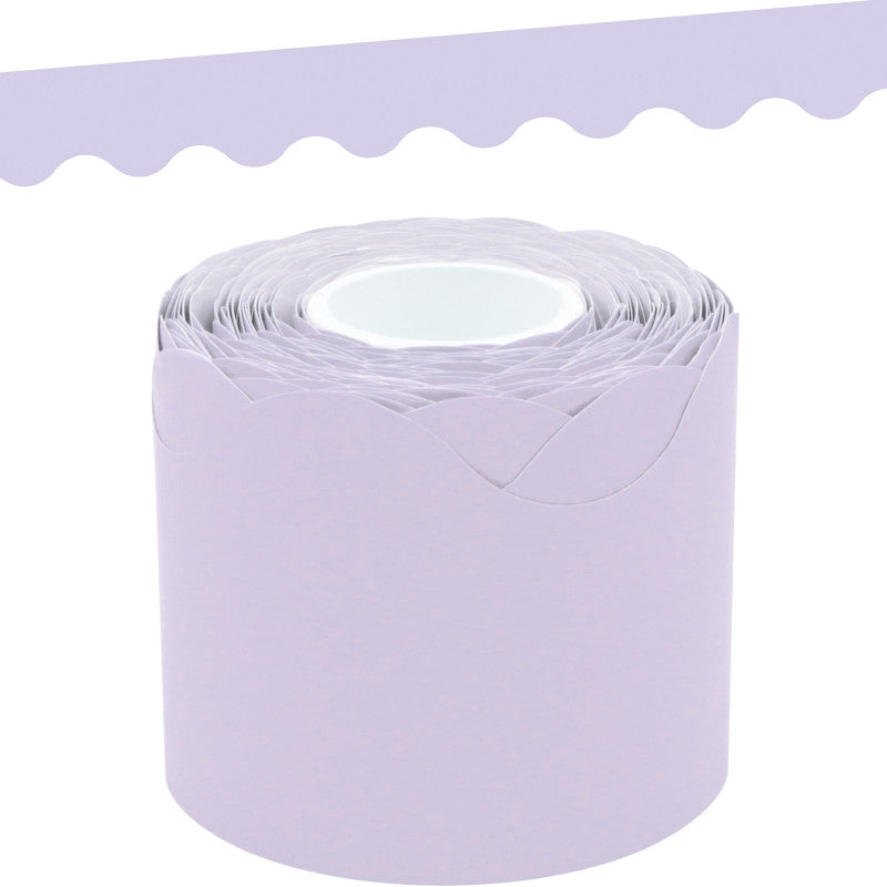 Lavender Scalloped Rolled Border Trim, 50 Feet