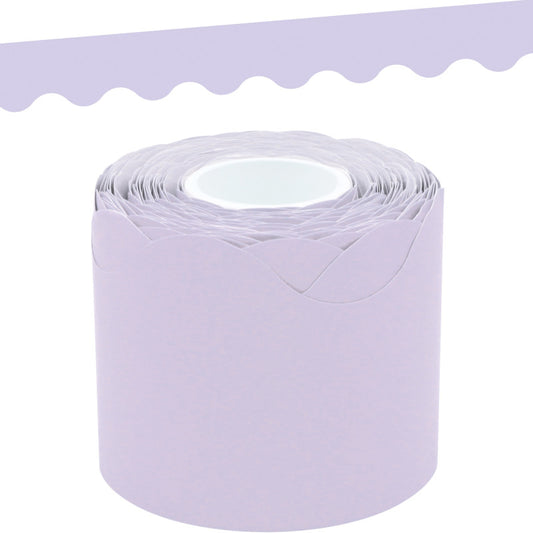 Lavender Scalloped Rolled Border Trim, 50 Feet