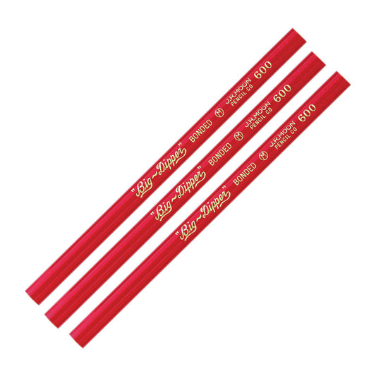 “Big-Dipper" Pencils, Without Eraser, 12 Per Pack, 3 Packs