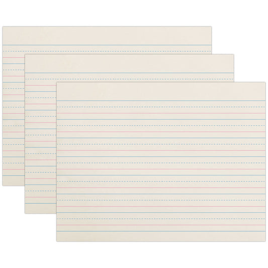 Newsprint Handwriting Paper, Dotted Midline, Grade 1, 5/8" x 5/16" x 5/16" Ruled Long, 10-1/2" x 8", 500 Sheets Per Pack, 3 Packs