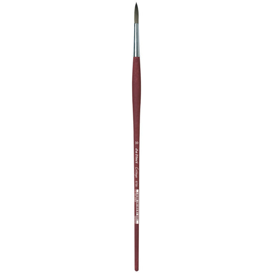 COLLEGE Student Brush, Synthetic, Acrylic & Oil, Round, Series 8730, Size 10