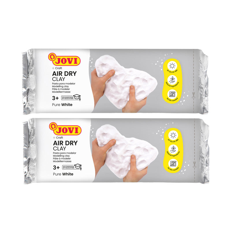 Air Dry Clay, White, 2.2lb Bar, Pack of 2