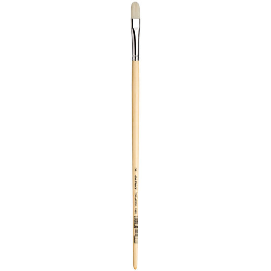 TOP-ACRYL White Brush, Synthetic, Acrylic & Oil, Filbert, Series 7482, Size 10