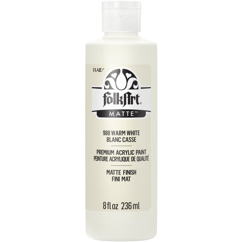 Acrylic Paint Matte, 8oz., Warm White