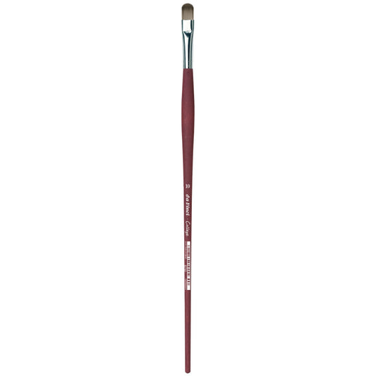 COLLEGE Student Brush, Synthetic, Acrylic & Oil, Filbert, Series 8750, Size 10