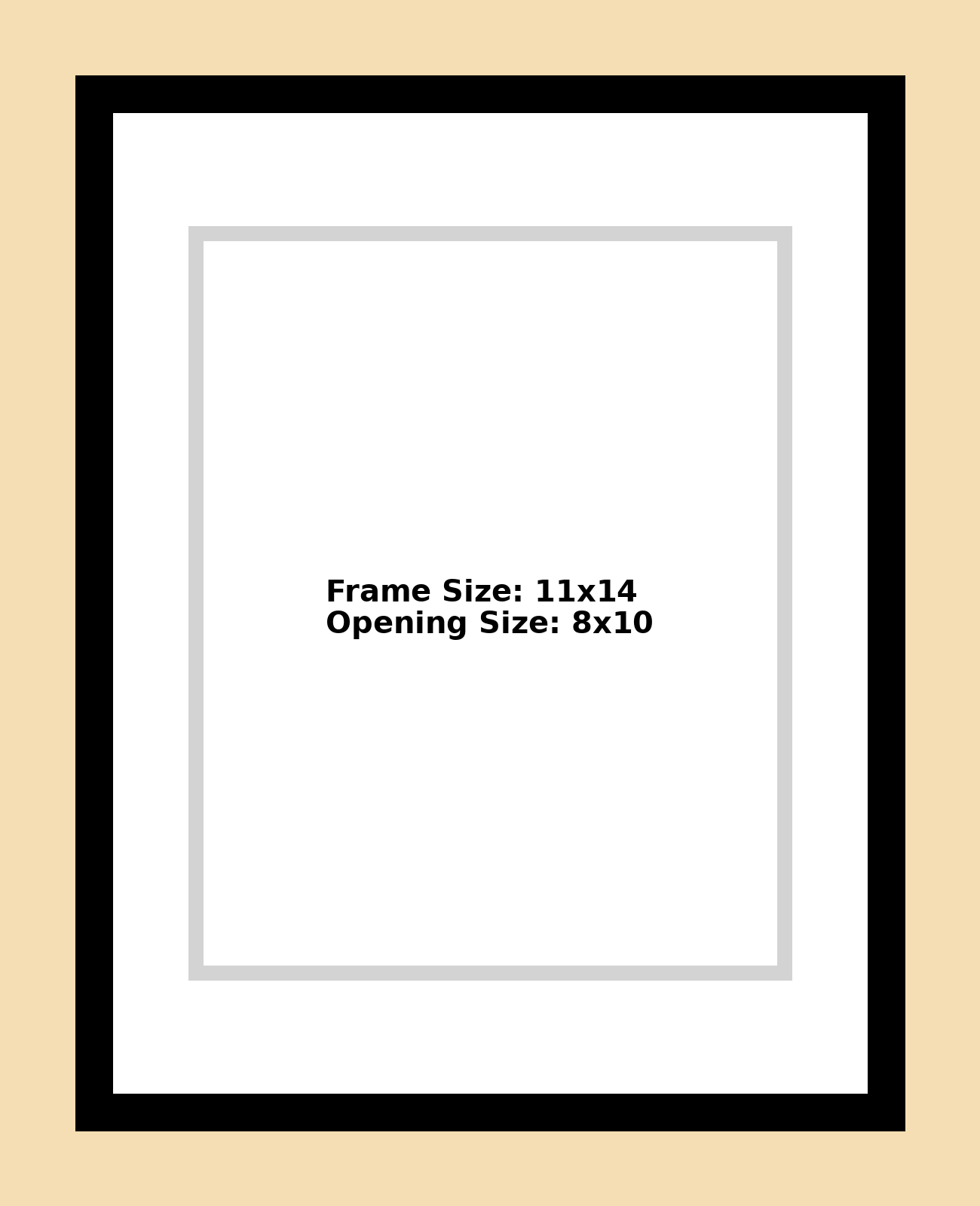 8x10 Matboard with Frame