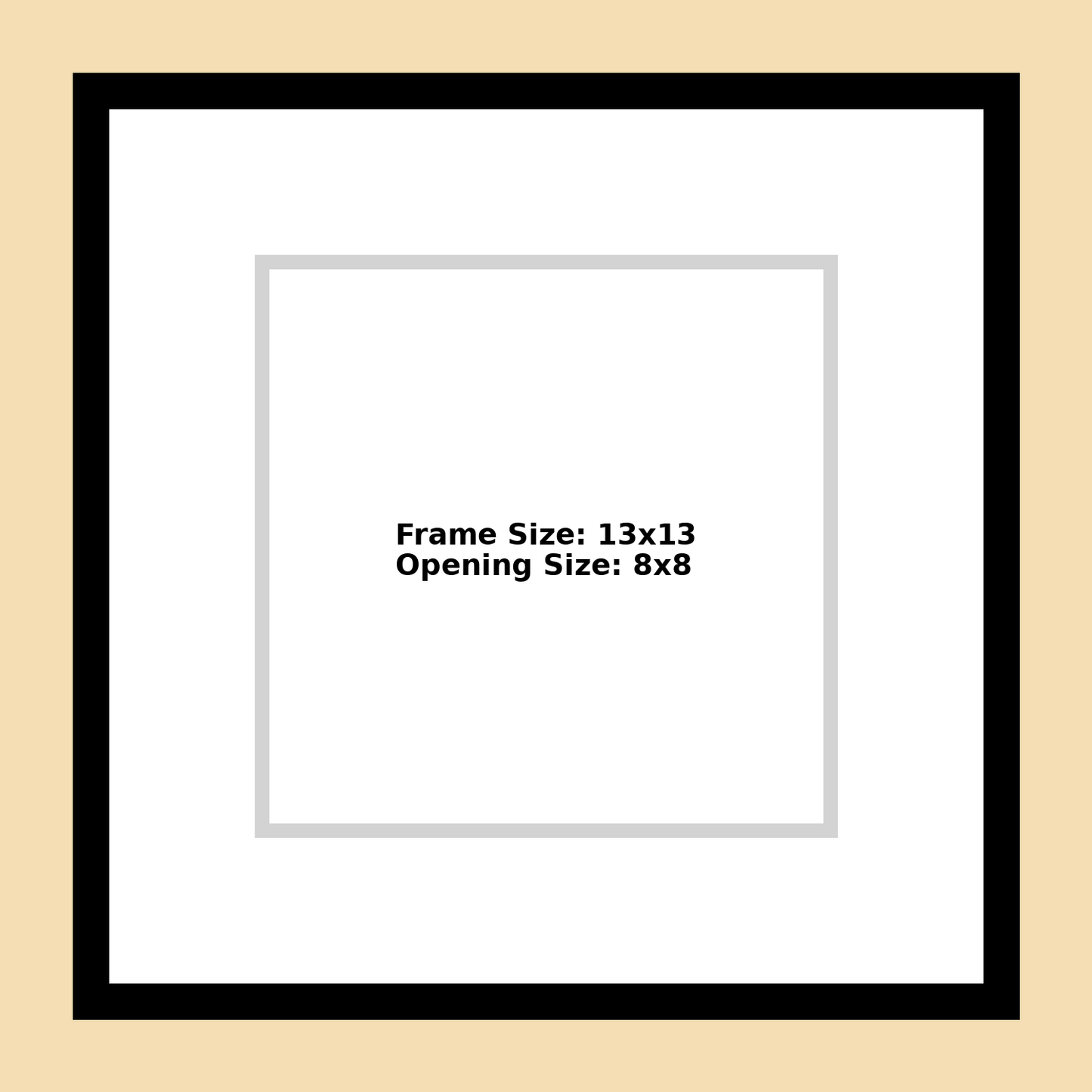 13x13 frame for 8x8 Image/ Art