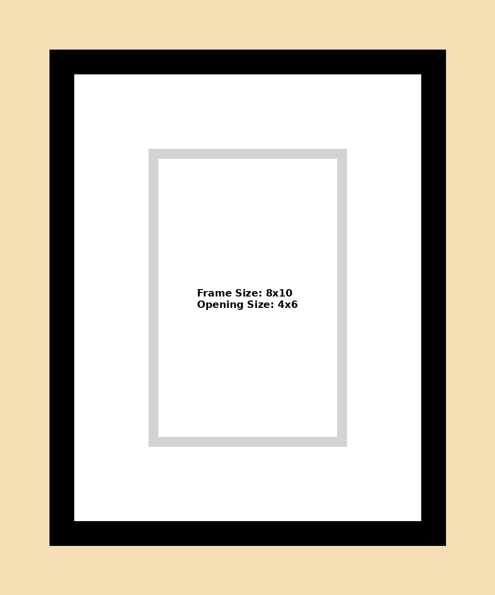 4x6 Matboard with Frame